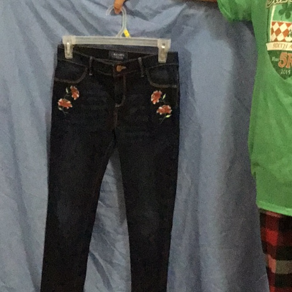 Embroidered girl’s jeans